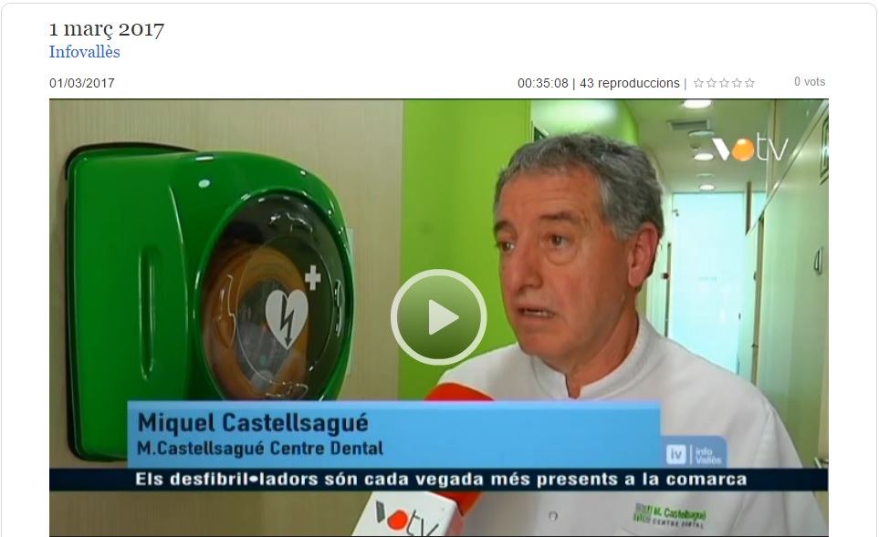 Miquel Castellsagué centre dental granollers desfibril·lador DEA VOTV infovallès